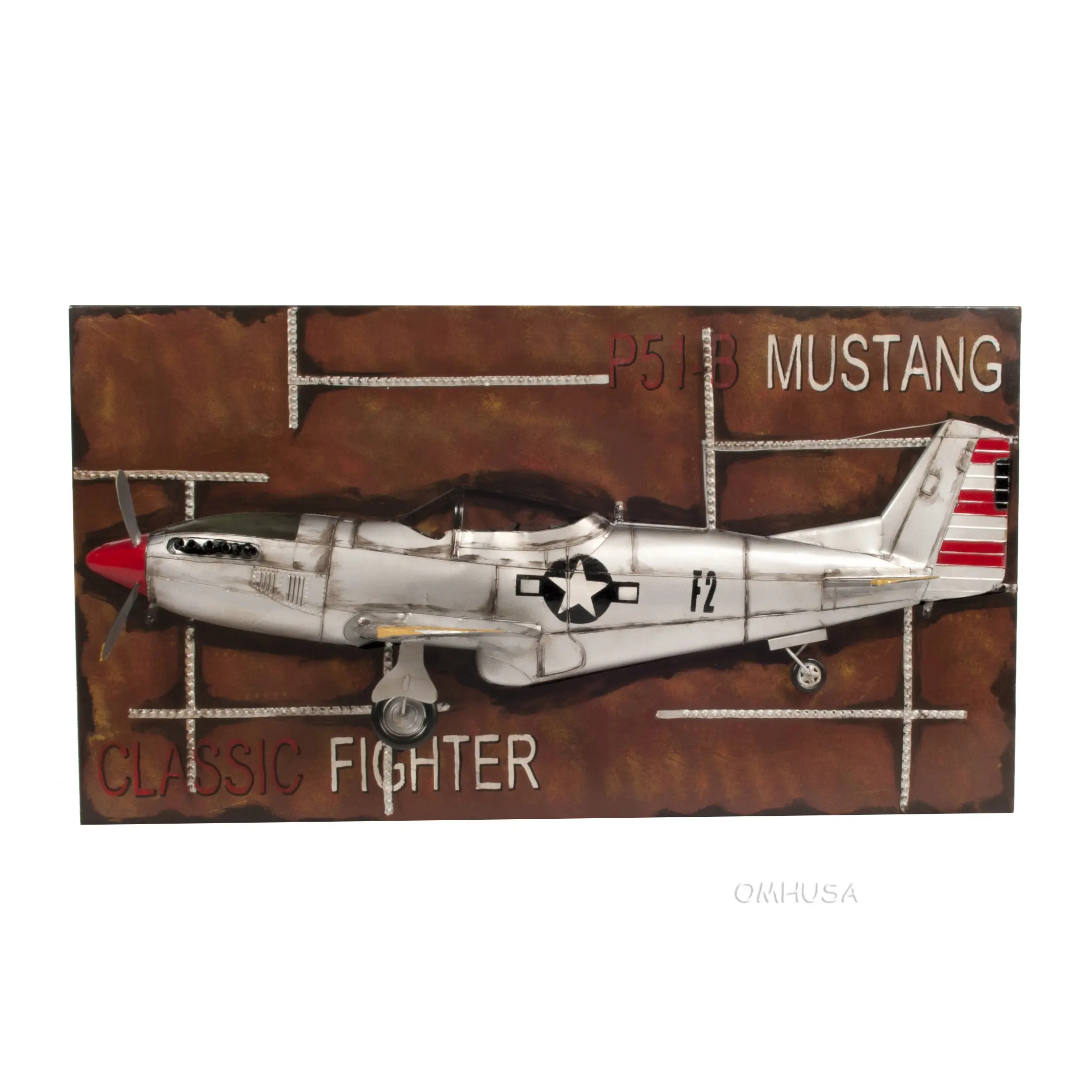 AJ117 1943 Mustang P-51 Fighter 3D Model Painting Frame AJ117 1943 MUSTANG P-51 FIGHTER 3D MODEL PAINTING FRAME L00.WEBP
